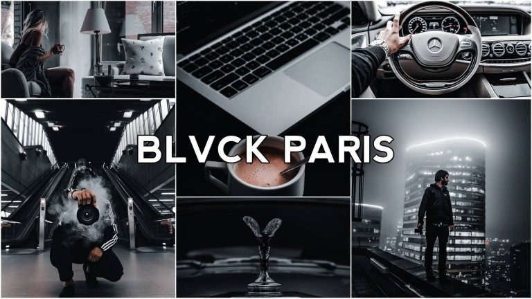 Blvck Paris Lightroom Preset Free Download
